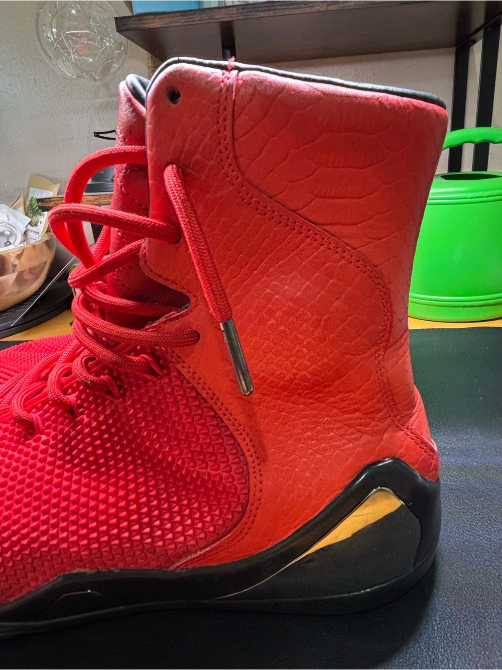 NIKE KOBE 9 KRM EXT HIGH RED MAMBA SNEAKERS. - Picture 15 of 16